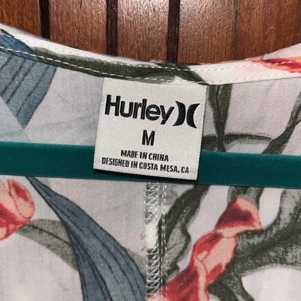 “Hurley” mini hooded dress/beach coverup size M - Picture 4 of 9